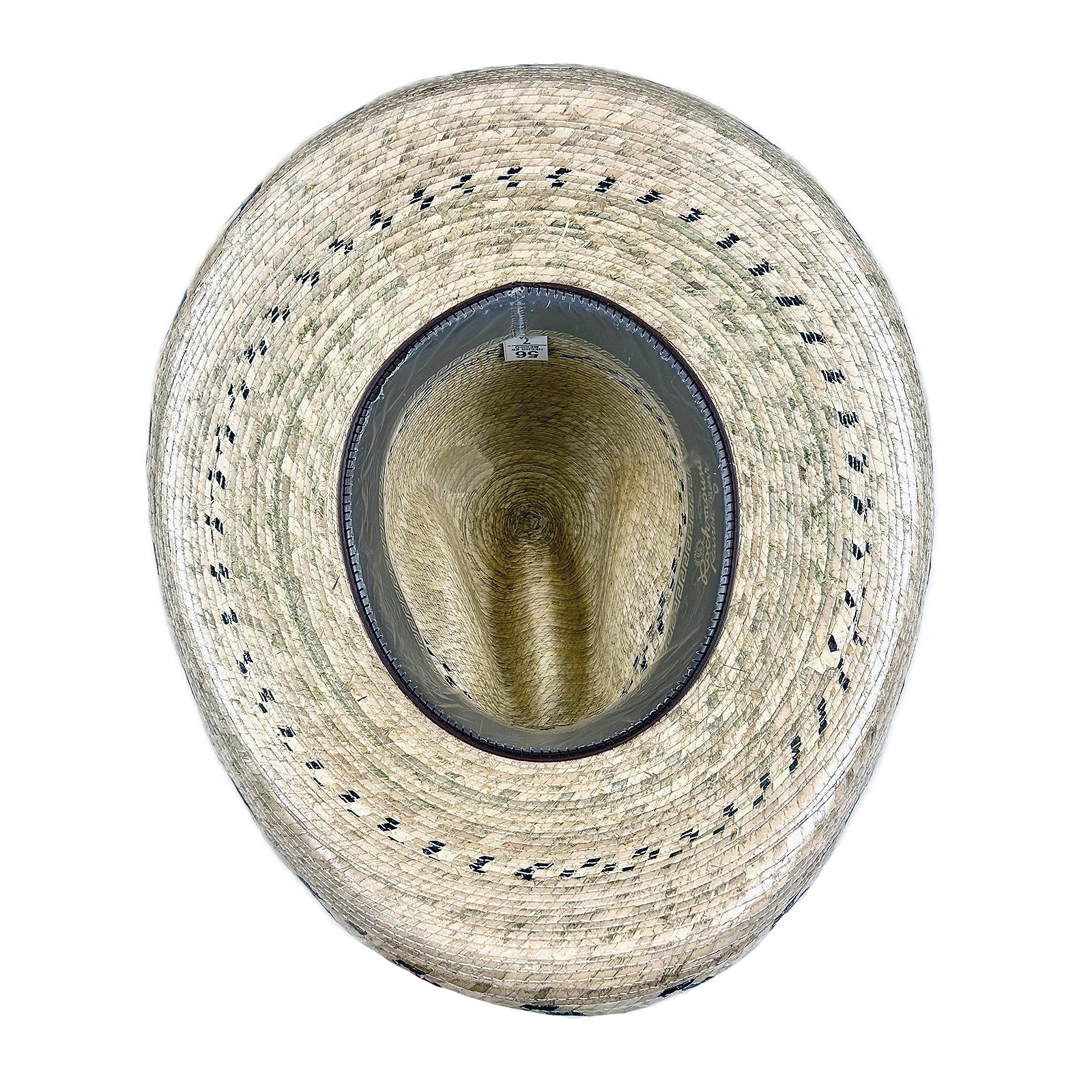 Premium Palm Straw Cowboy Hat with Gus Stripe - Rockmount