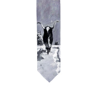 Limited-Edition Spats Longhorn Silk Tie by Harold Holden - Rockmount