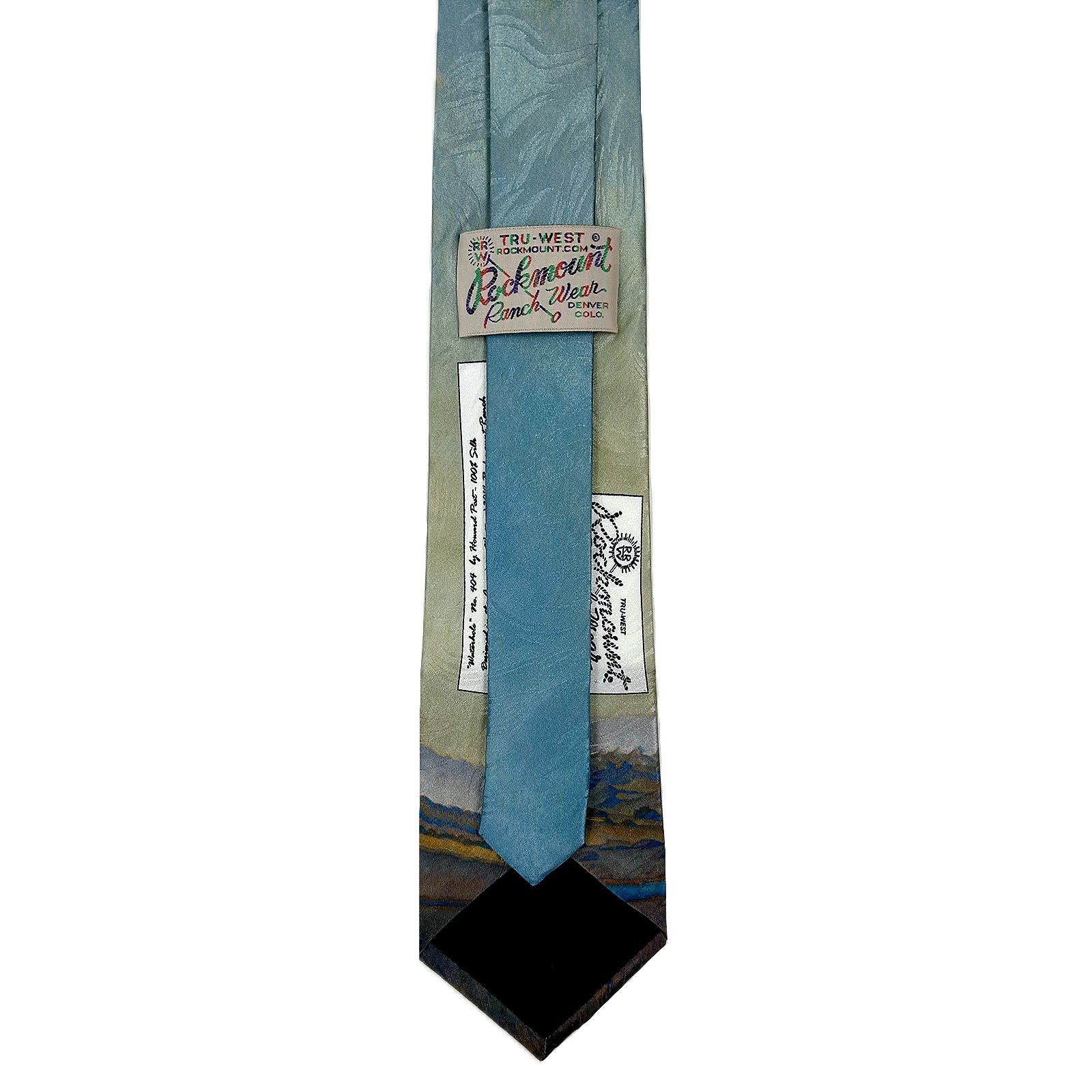 Limited-Edition the Waterhole Silk Tie by Howard Post - Rockmount