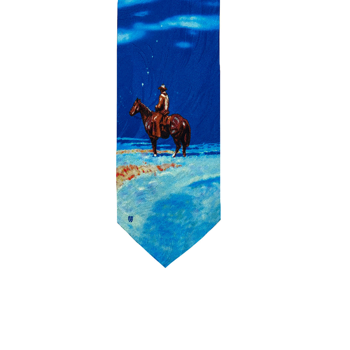 Limited-Edition Winter Rider Silk Tie by Harold Holden - Rockmount