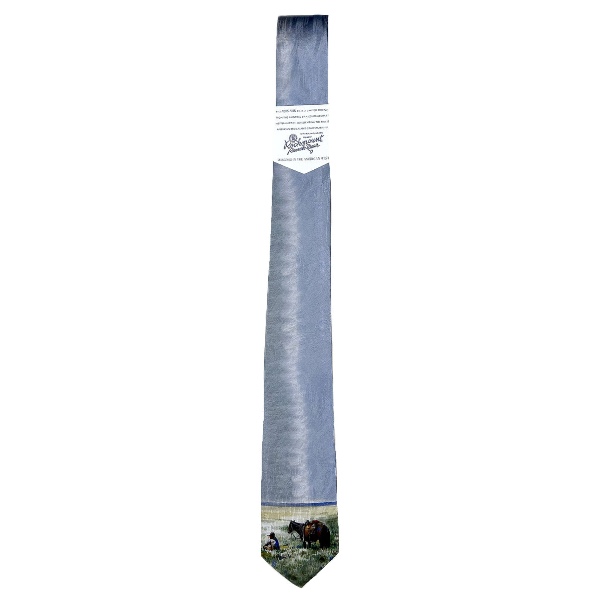 Limited-Edition Silk Sagebrush Picnic Silk Tie by Teal Blake - Rockmount
