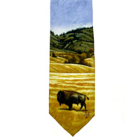 Limited-Edition the American Bison Silk Tie by William Haskell - Rockmount