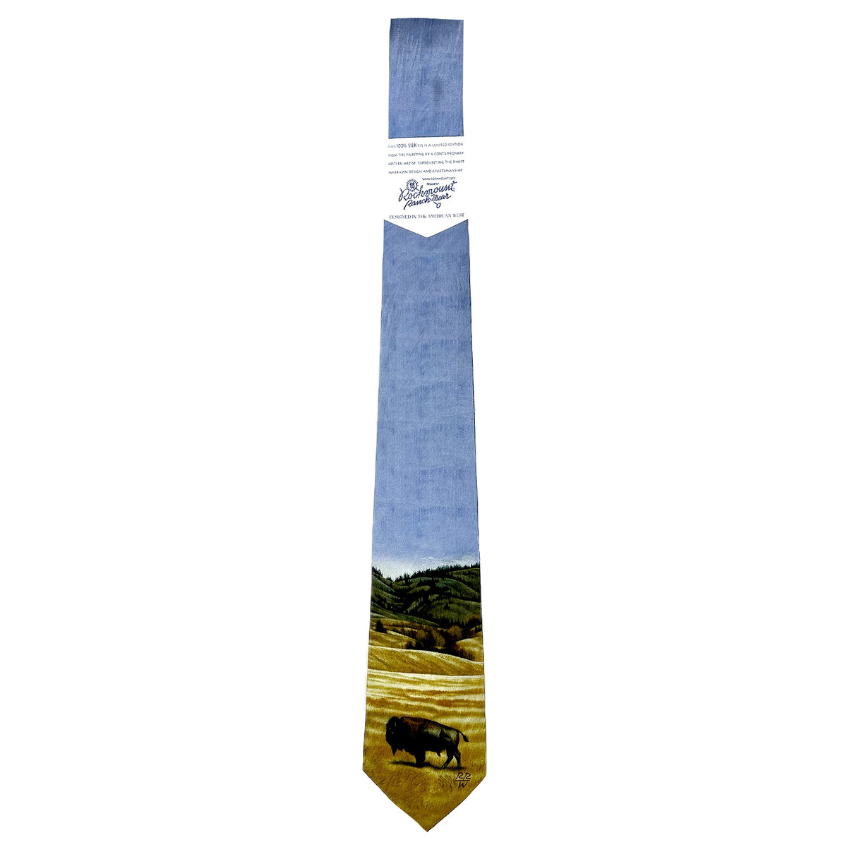 Limited-Edition the American Bison Silk Tie by William Haskell - Rockmount