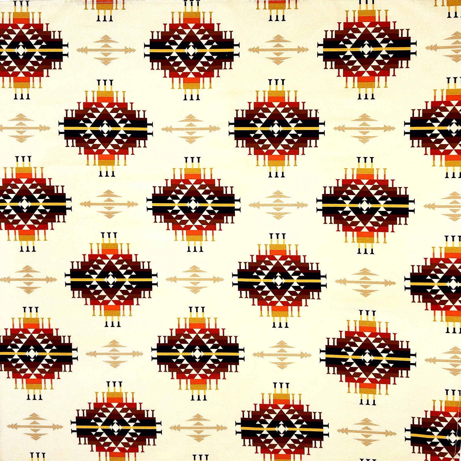 Native American Inspired Western Cotton Bandana in Ivory