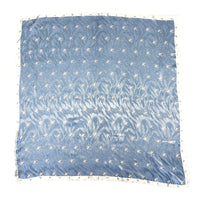 Vintage Roper & Brands Western Silk Scarf in Blue - Rockmount