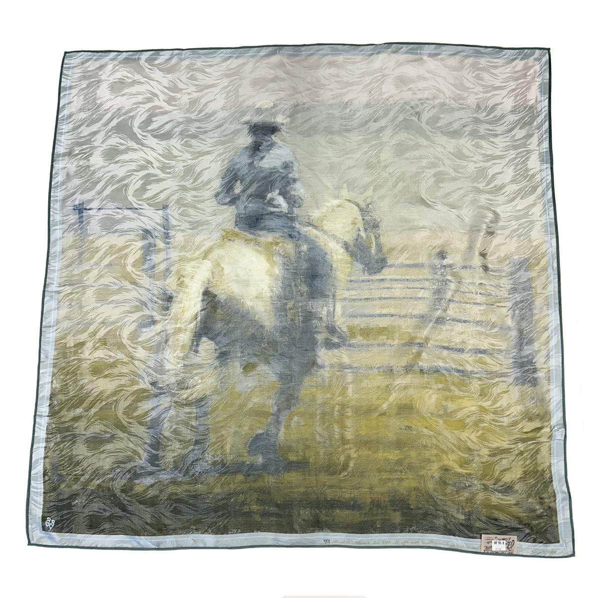 Limited-Edition Cowgirl in the Corral Silk Scarf by Terry Gardner - Rockmount