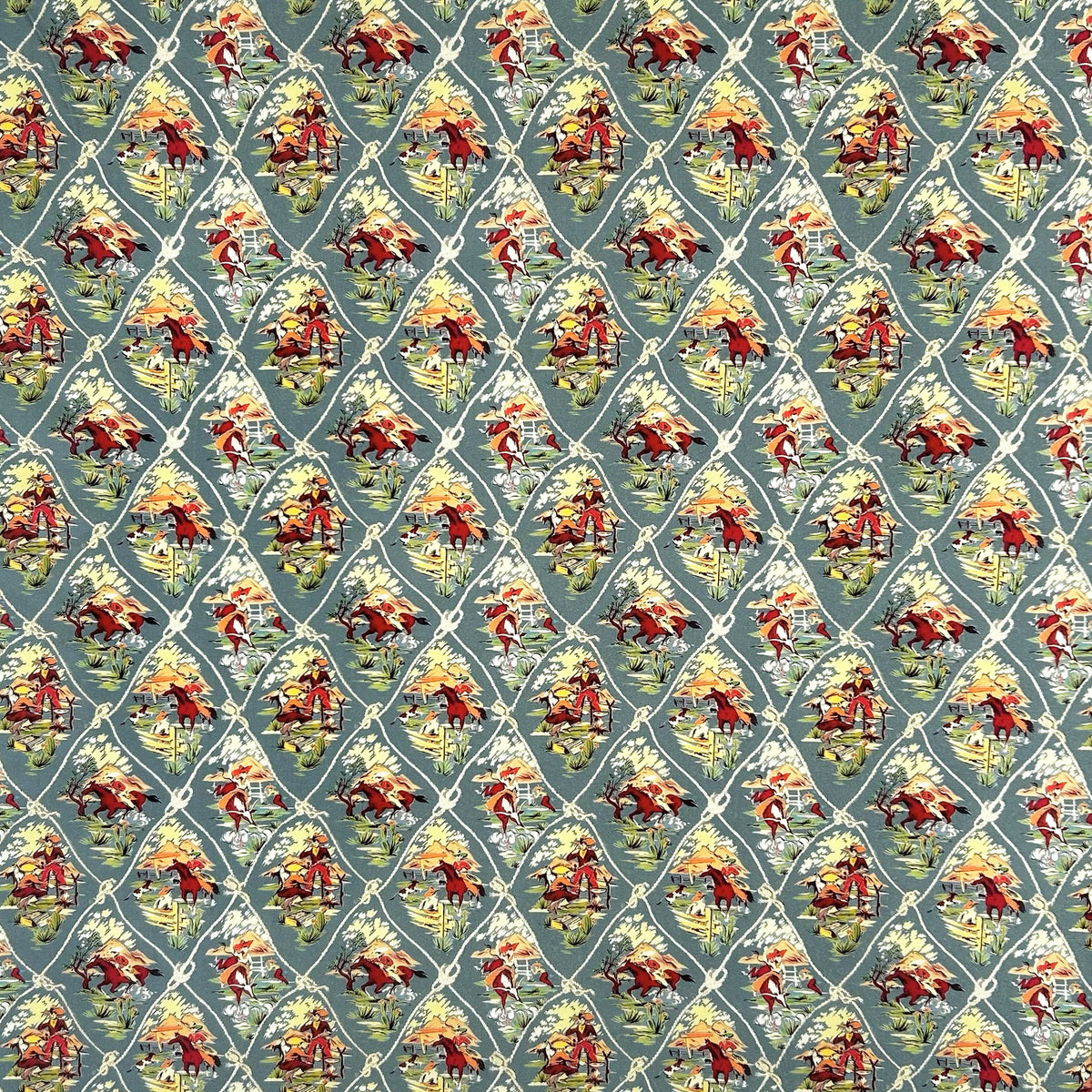 Vintage Western Cotton Bandana in Blue - Rockmount