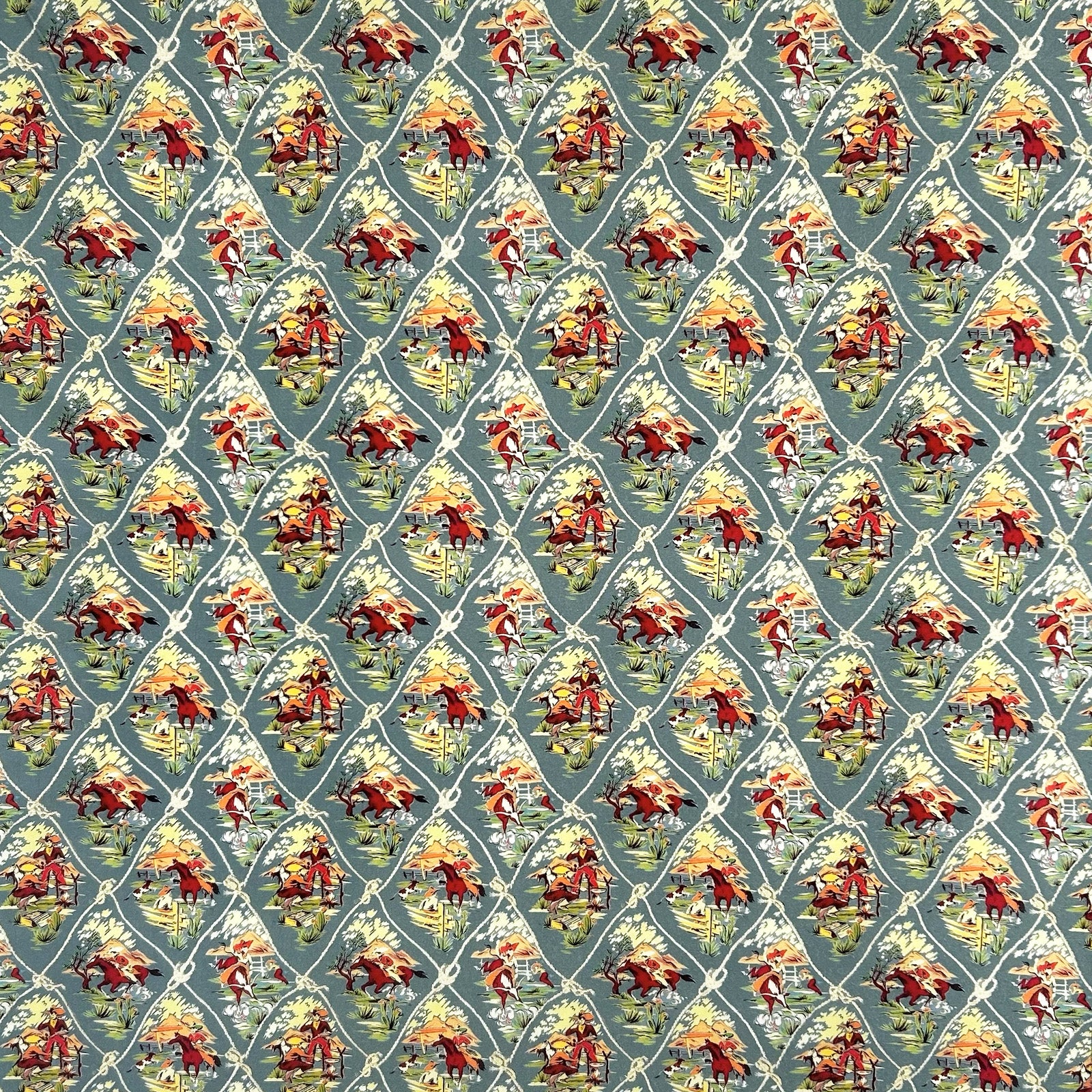 Vintage Western Cotton Bandana in Blue - Rockmount