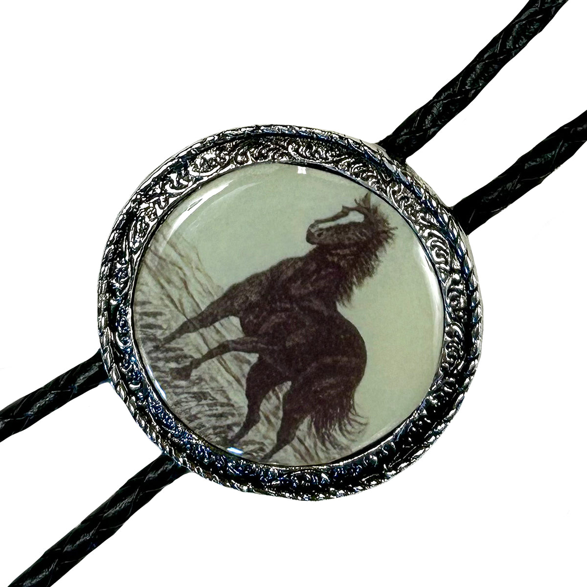 Silver Mountain Mustang Western Bolo Tie - Rockmount