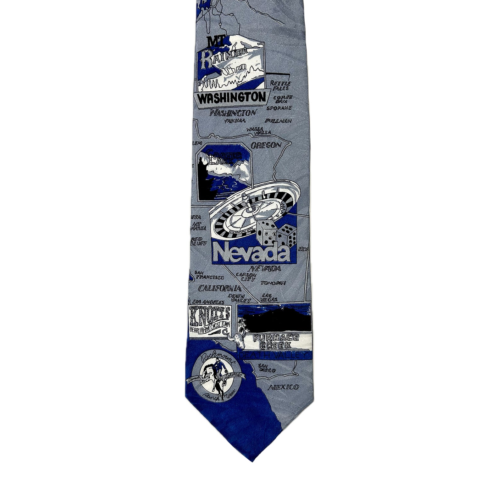 Limited-Edition West Coast Blue Silk Tie - Rockmount