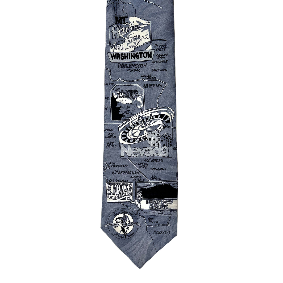 Limited-Edition West Coast Grey Silk Tie - Rockmount
