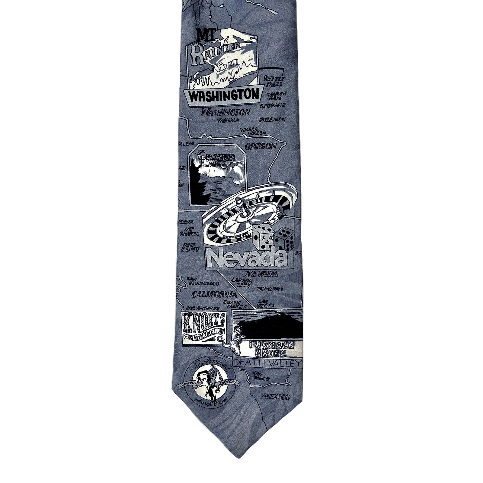 Limited-Edition West Coast Grey Silk Tie - Rockmount