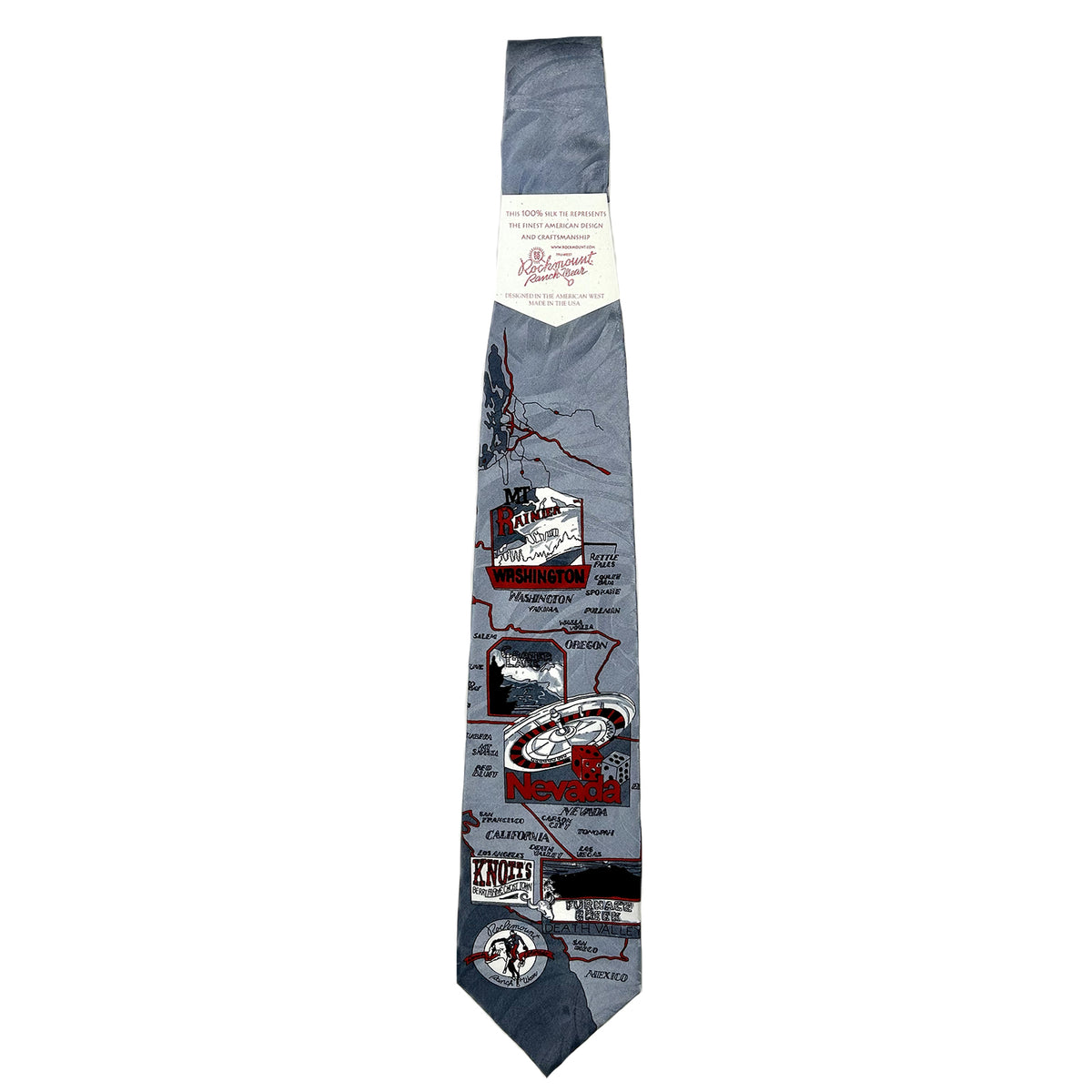 Limited-Edition West Coast Red Silk Tie - Rockmount