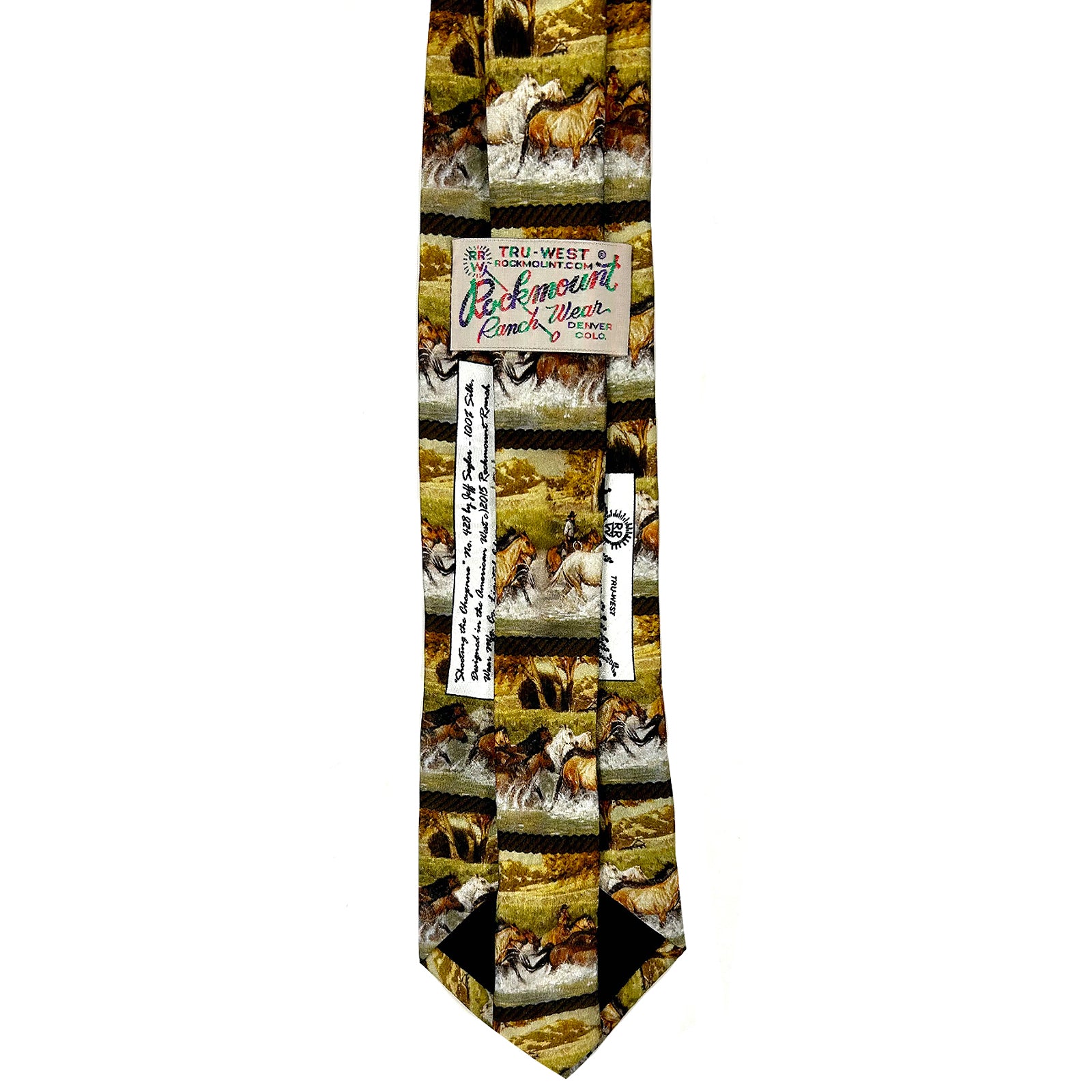 Limited-Edition Shooting the Cheyenne River Silk Tie by Jeff Segler - Rockmount