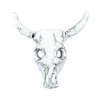 Ivory White Steer Skull Western Bolo Tie - Rockmount
