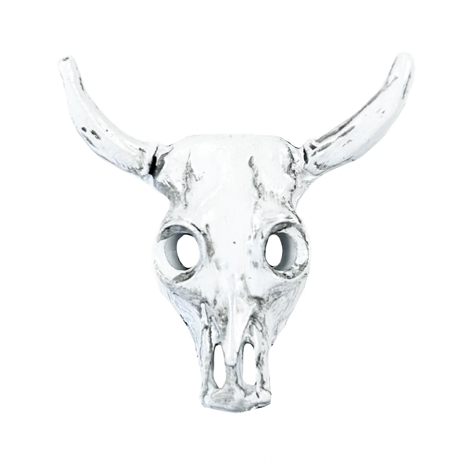 Ivory White Steer Skull Western Bolo Tie - Rockmount