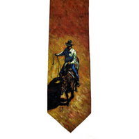 Limited-Edition the Cowhand Silk Tie by Howard Post - Rockmount