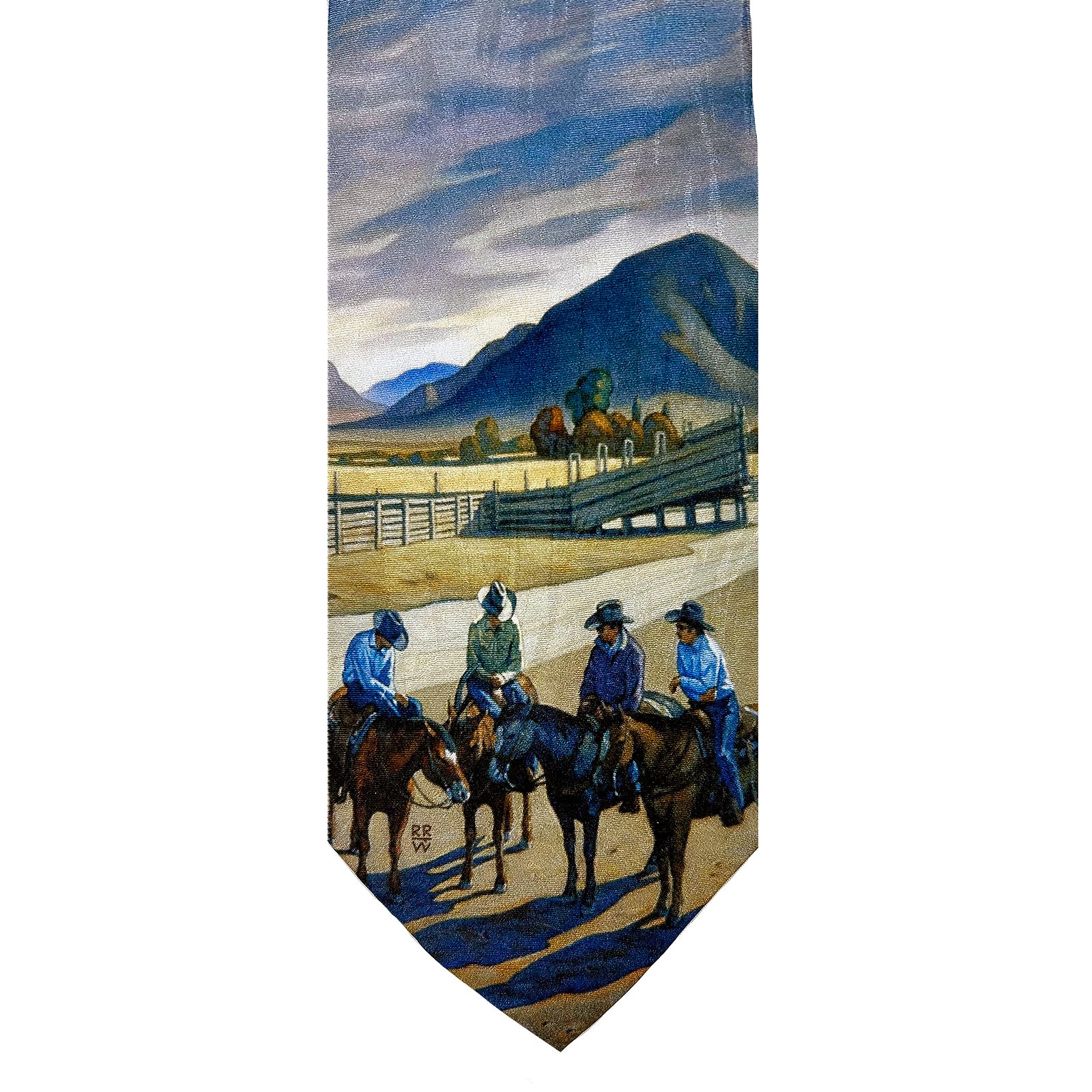 Limited-Edition Cattlemen Conference Silk Tie by Howard Post - Rockmount