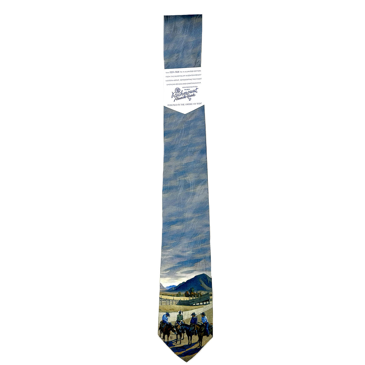 Limited-Edition Cattlemen Conference Silk Tie by Howard Post - Rockmount