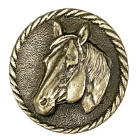 Brass Horsehead Western Bolo Tie - Rockmount