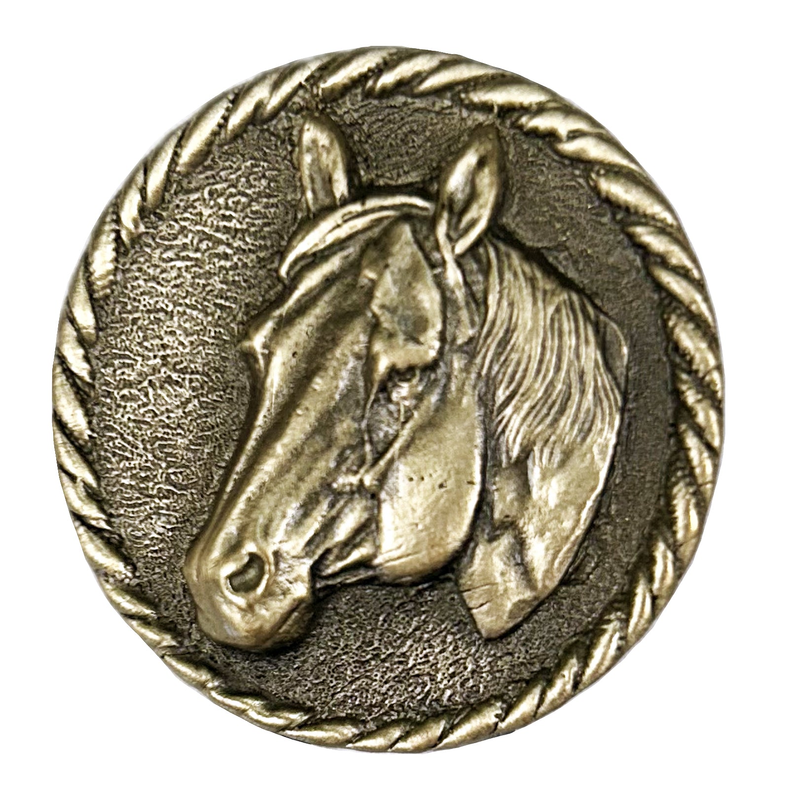 Brass Horsehead Western Bolo Tie - Rockmount