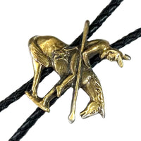 Brass End of Trail Western Bolo Tie