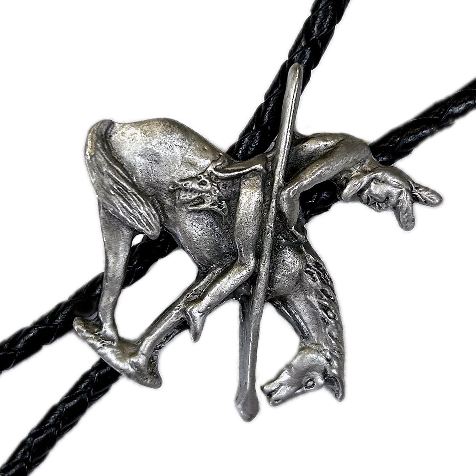 Pewter End of Trail Western Bolo Tie