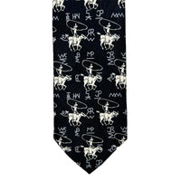 Roper & Brands Black Western Silk Tie - Rockmount
