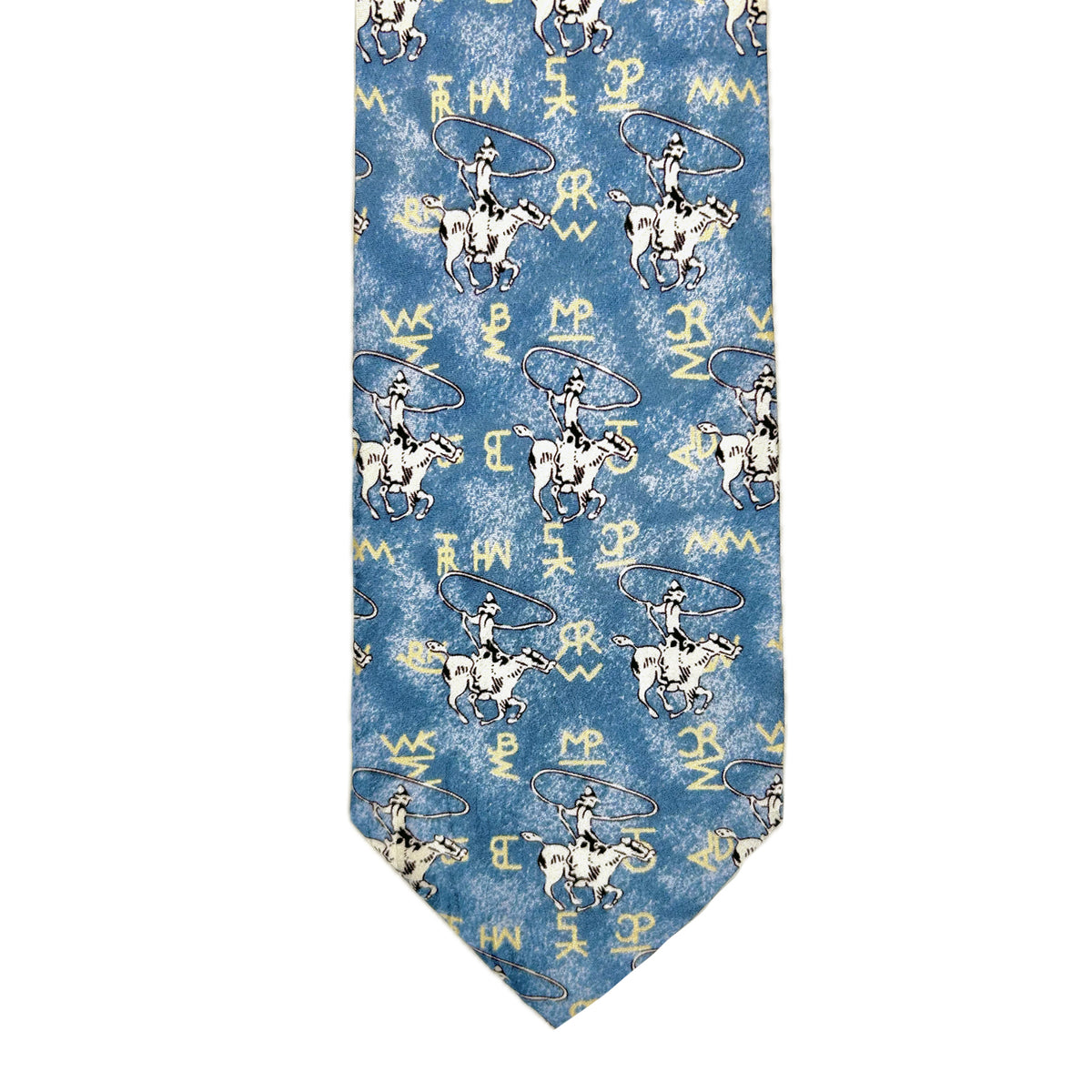 Roper & Brands Denim Western Silk Tie - Rockmount