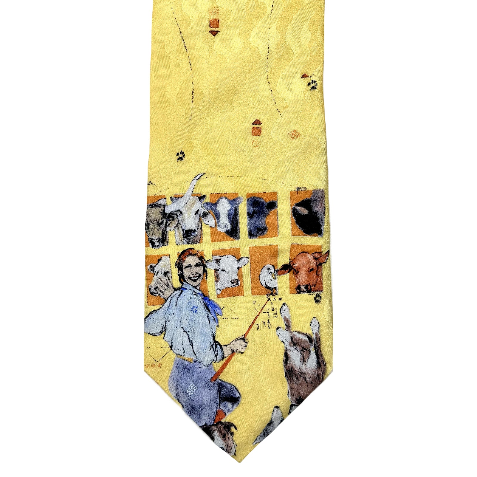 Limited-Edition Cowdog School Silk Tie by Donna Howell-Sickles - Rockmount