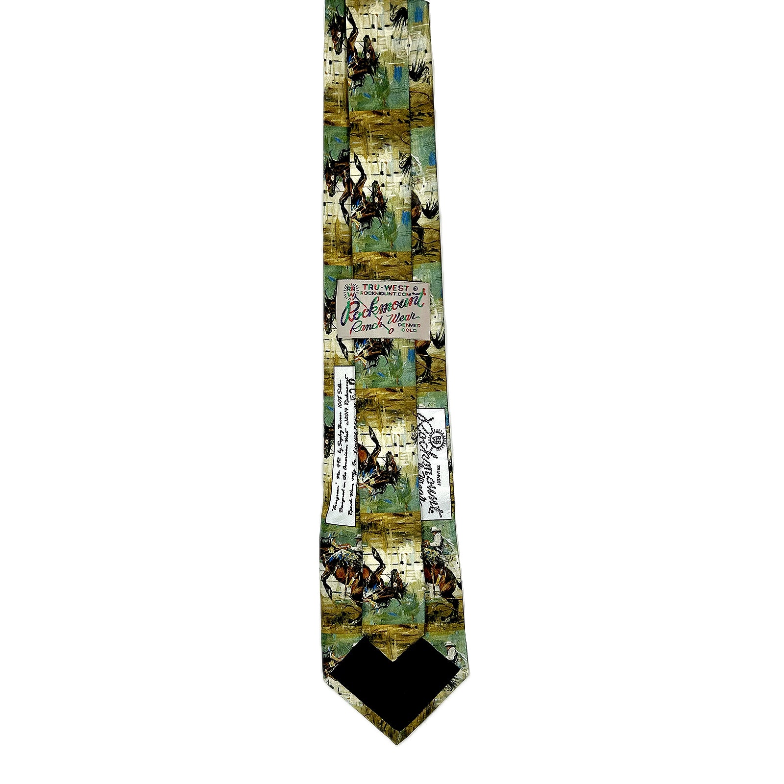 Evergreen Western Silk Tie by Sophy Brown - Rockmount