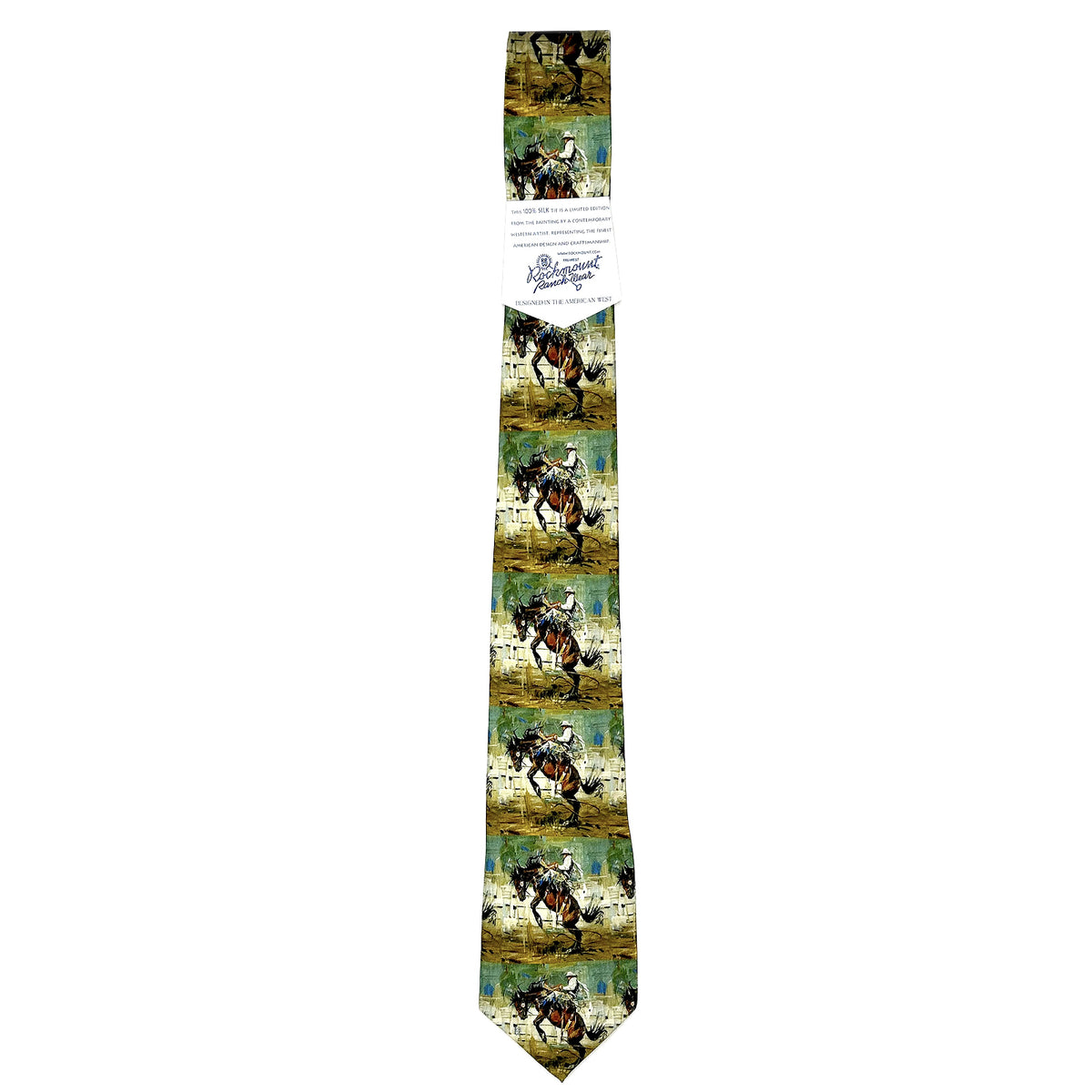 Evergreen Western Silk Tie by Sophy Brown - Rockmount