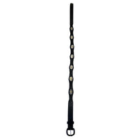 Black Leather Western Tooled Belt Scallop Laced Edge & Conchos - SPECIAL PRICE - Rockmount