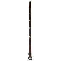 Brown Leather Western Belt with Lacing & Conchos - SPECIAL PRICE - Rockmount