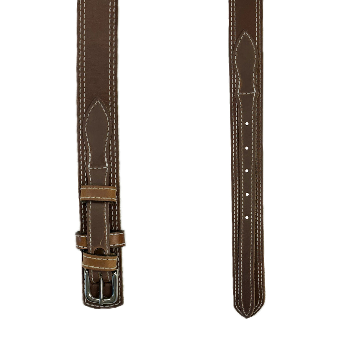 Single Stitch Ranger Tan Genuine Leather Western Belt - Rockmount