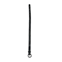 Laced & Tooled Genuine Black Leather Western Belt