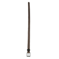 Triple Stitch Distressed Brown Leather Western Belt