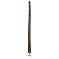 Sanded Nubuck Full Grain Genuine Leather Western Belt in Brown - Rockmount