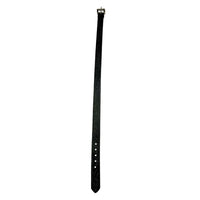 Leaf Tooling Trip Stitch Genuine Black Leather Western Belt - Rockmount
