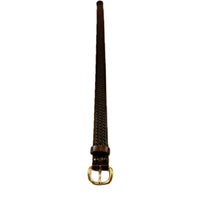 Basket Weave Genuine Brown Leather Western Belt - Rockmount