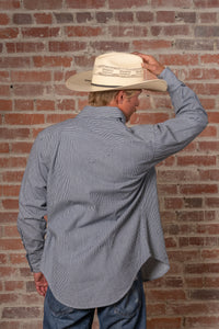Men's Signature Denim Pinstripe Western Shirt