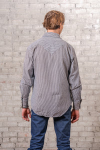 Men's Signature Denim Pinstripe Western Shirt