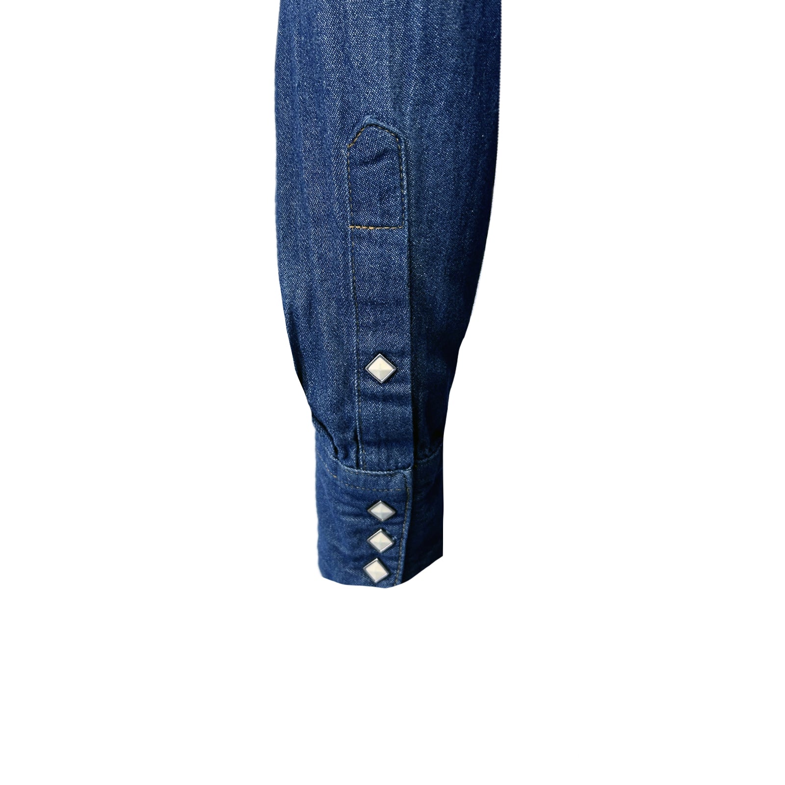 Men's Classic Stonewashed Denim Western Shirt - Rockmount