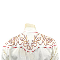 Men's Ivory Boot Top Embroidered Western Shirt - Rockmount