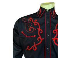 Men's Sugar Skulls Vintage Embroidered Western Shirt - Rockmount