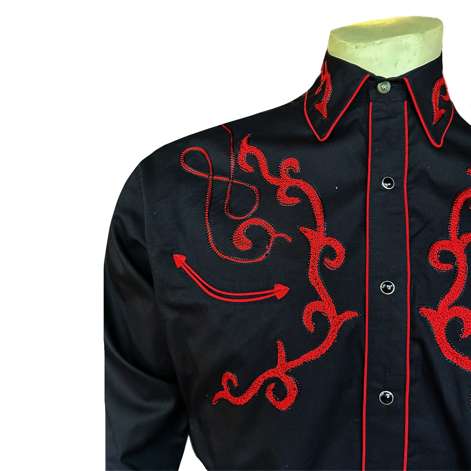 Men's Sugar Skulls Vintage Embroidered Western Shirt - Rockmount
