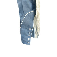 Men's Vintage Fringe Denim Embroidered Western Shirt - Rockmount