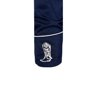 Men’s Navy Guitar, Boot & Hat Embroidered Western Shirt - Rockmount