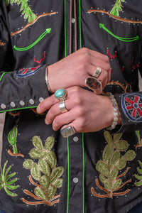Men's Porter Wagoner Black Embroidered Western Shirt