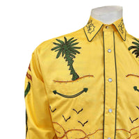 Men's Porter Wagoner Gold Embroidered Western Shirt - Rockmount